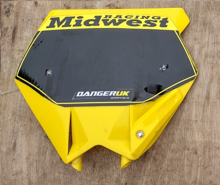 102006 - USED MX Front Board in yellow/black - 2000-2008